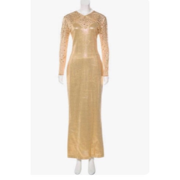 Vintage ST. JOHN- midi Metallic Dress!! - Picture 2 of 12